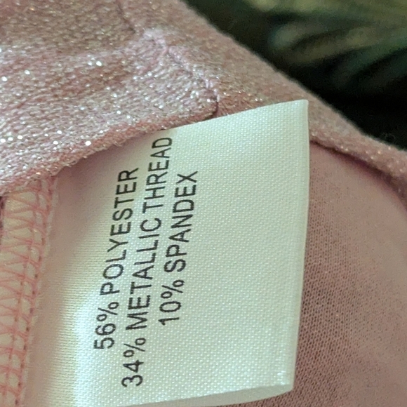 Vintage Pulse Sparkle Glitzy Party Pink Top Size Women's Small - Picture 5 of 6